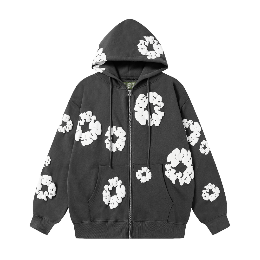 Denim Trs Zip Hoodie