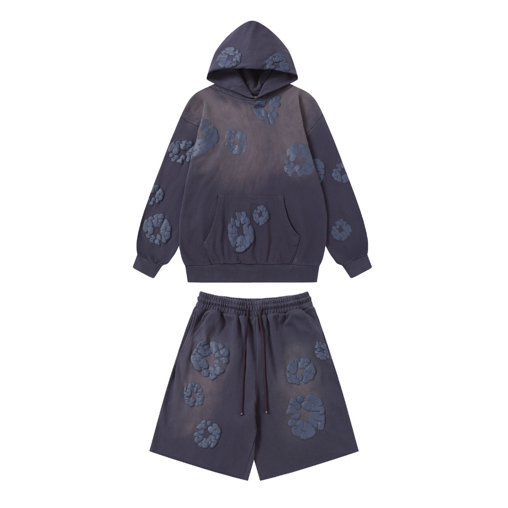 Denim Trs Purple Set