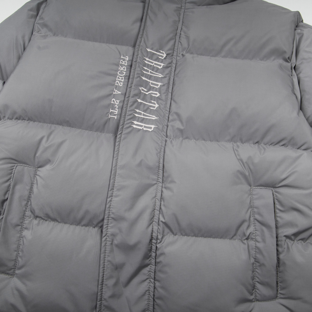 Decoded 2.0 Hooded Puffer Grey Jacket