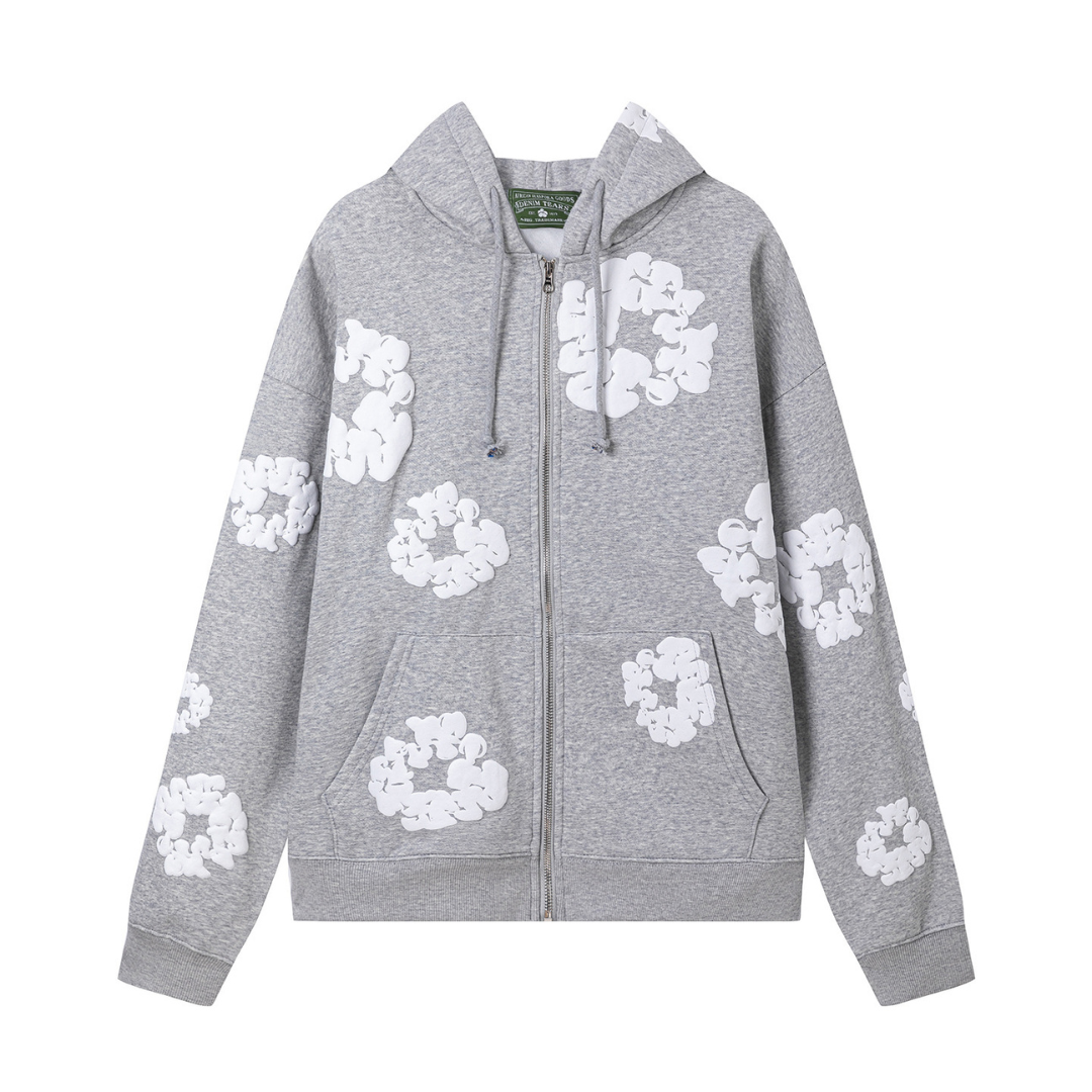 Denim Trs Zip Hoodie