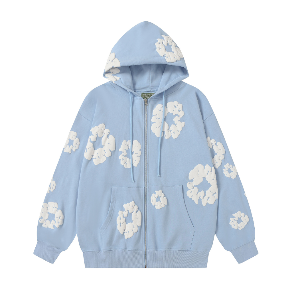 Denim Trs Zip Hoodie