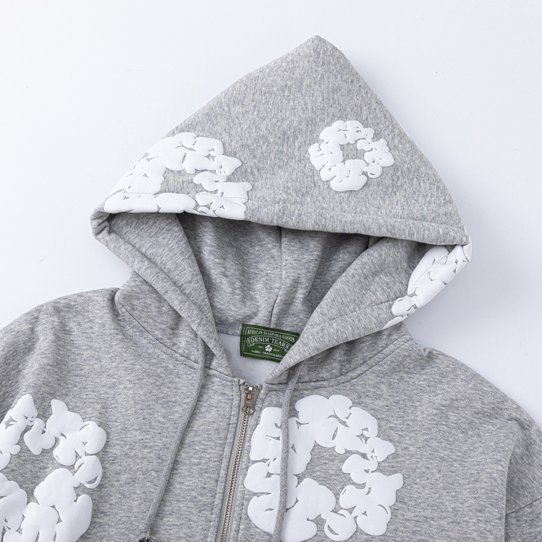 Denim Trs Zip Hoodie