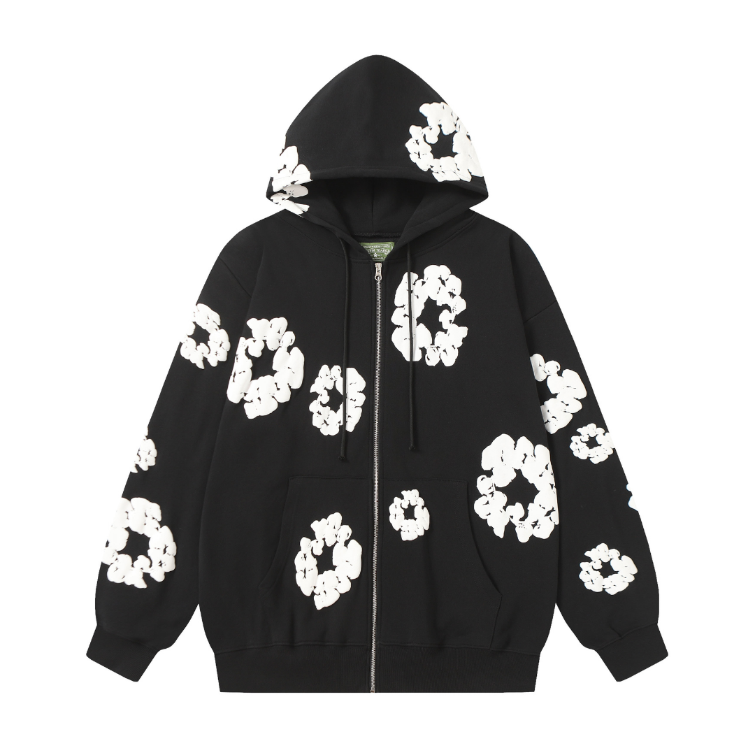 Denim Trs Zip Hoodie