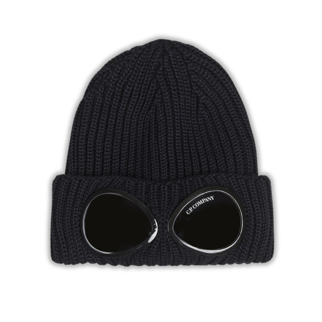 Monogram Full Black Beanie