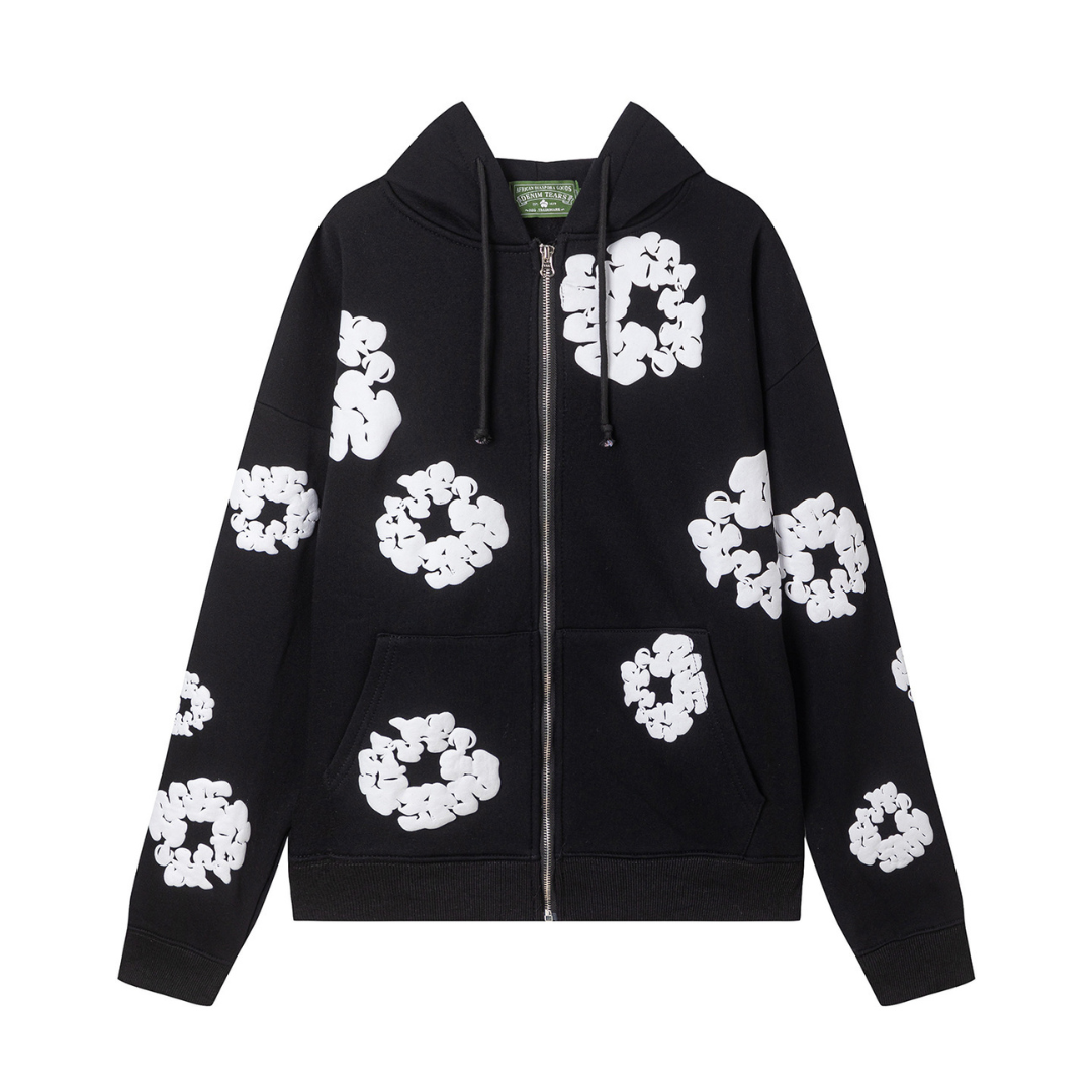 Denim Trs Zip Hoodie